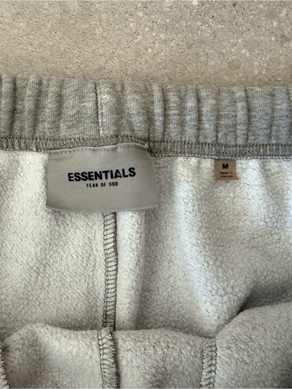 Fear of God ESSENTIALS Light Gray Men’s Sweatpants - Drawstring Joggers - Picture 3 of 5